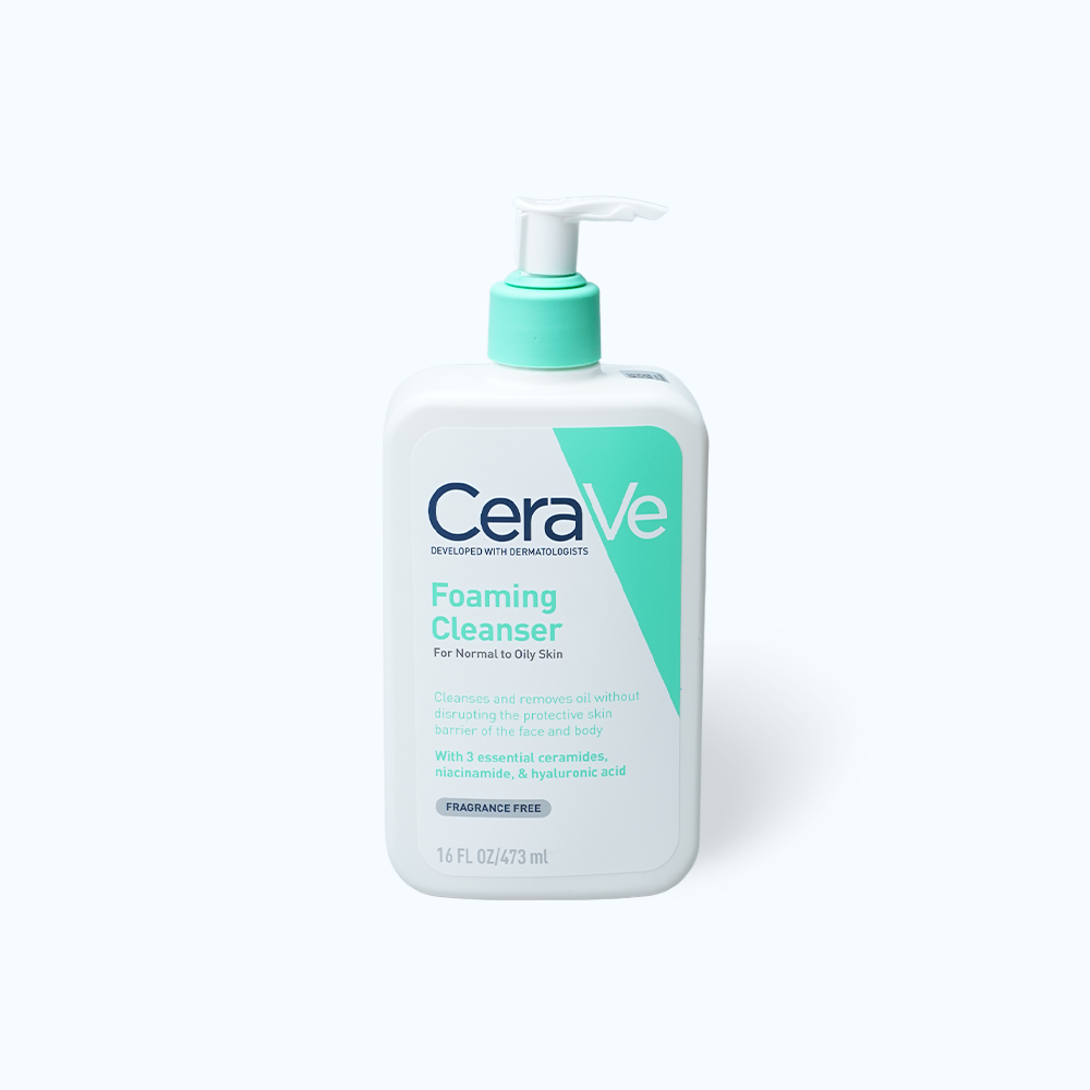 CERAVE Sua Rua Mat Giup Lam Sach Sau Danh Cho Da Dau 473ML