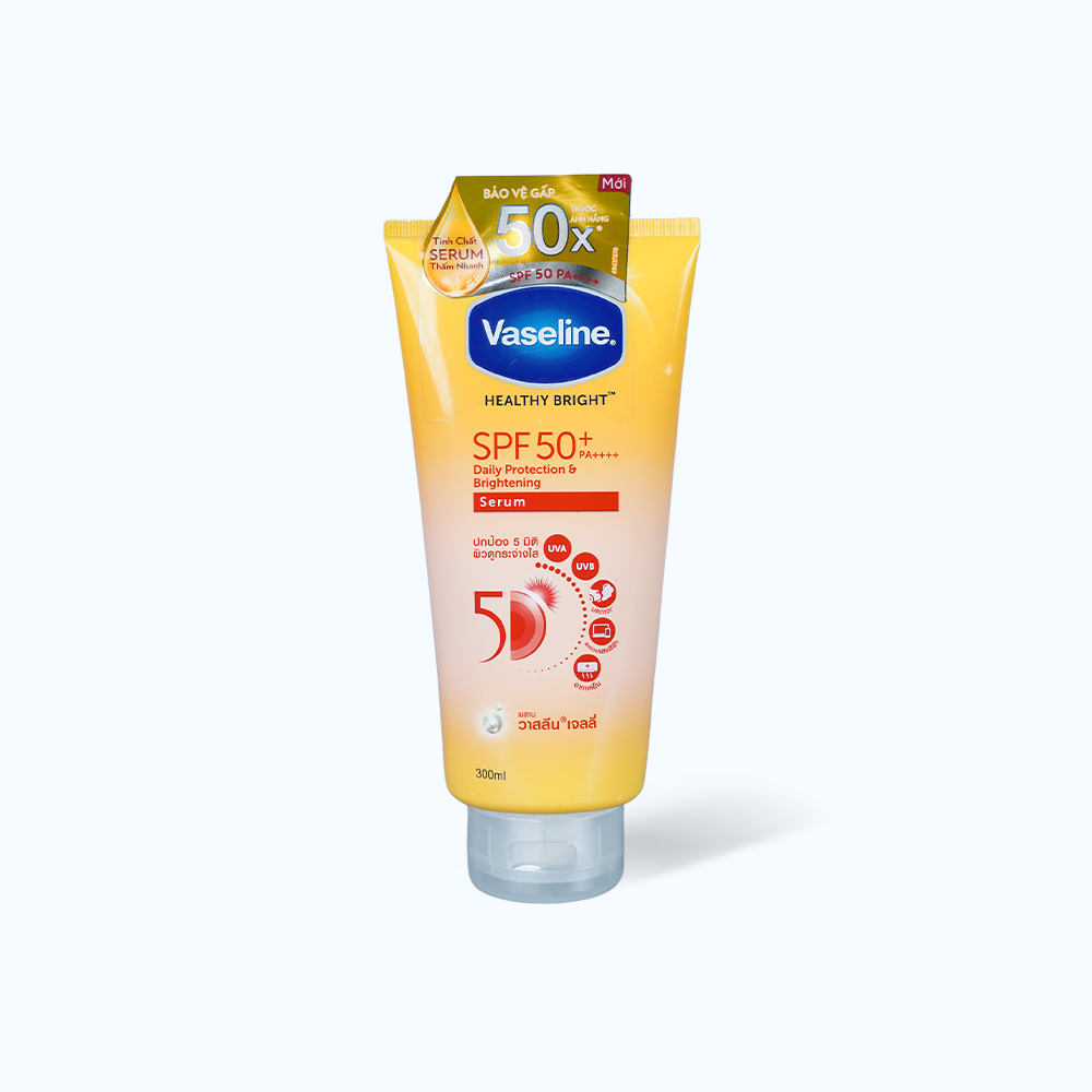 Vaseline Tinh Chat Duong The Sang Khoe Da SPF50 300ml