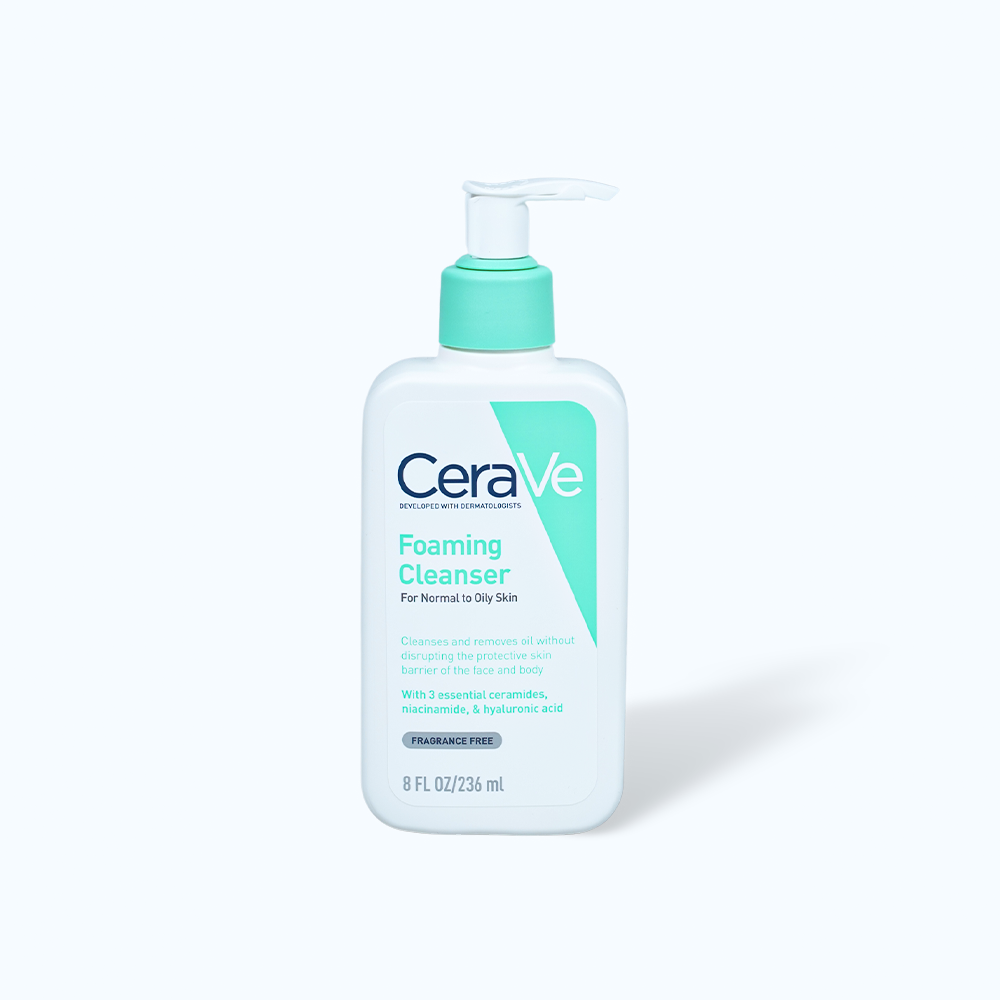 Cerave Sua Rua Mat Giup Sach Sau Cho Da Dau (Chai 236ml)