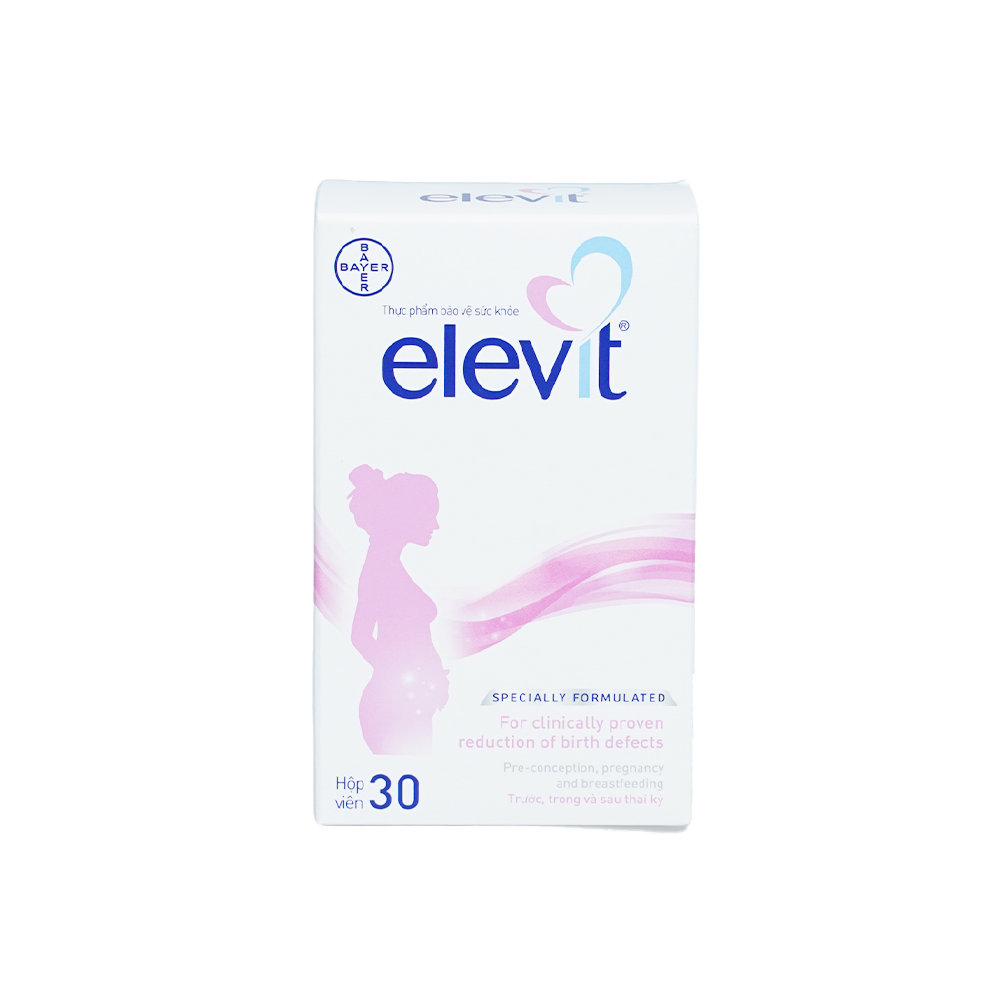 Bayer HC Elevit Bo Sung Vitamin Va Khoang Chat Cho Ba Bau( Hop 30 vien)