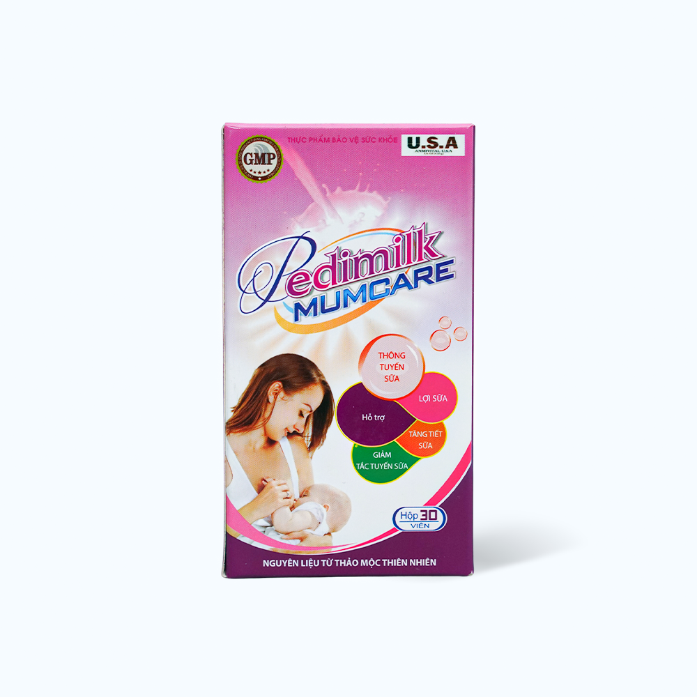 DUOC NAM PEDIMILK Mumcare Ho Tro Loi Sua Cho Ba Bau (Hop 30Vien)