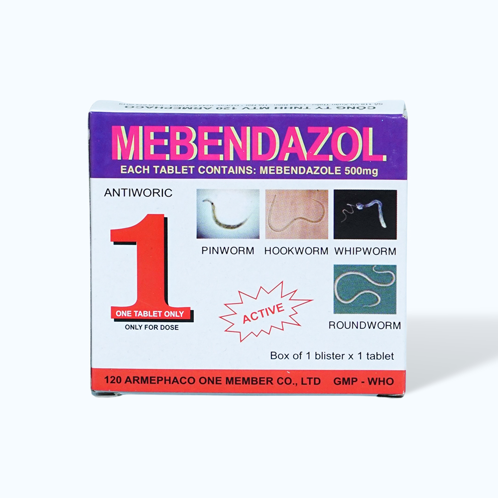 MEBENDAZOL TAB 500MG BOX 1