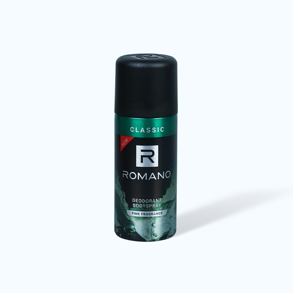 Romano Xit Khu Mui Toan Than Classic Xanh La 150ml