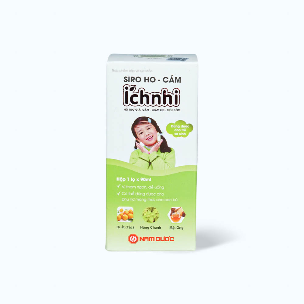 NAM DUOC Ich Nhi Siro Ho Cam Cho Tre Tu 0M (Chai 90ml)