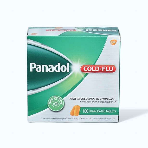 Panadol Cold & Flu (H/180Vien)