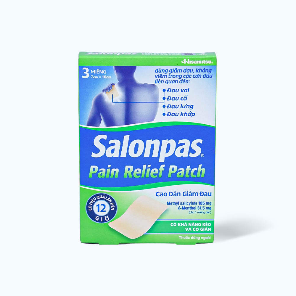 Salonpas Pain Relief Patch (3mieng/hop)7 x10cm