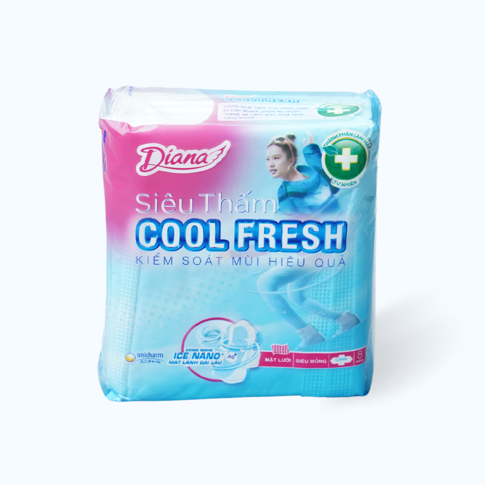 Diana BVS Sieu Tham Cool Fresh Sieu Mong Canh 23cm 8M