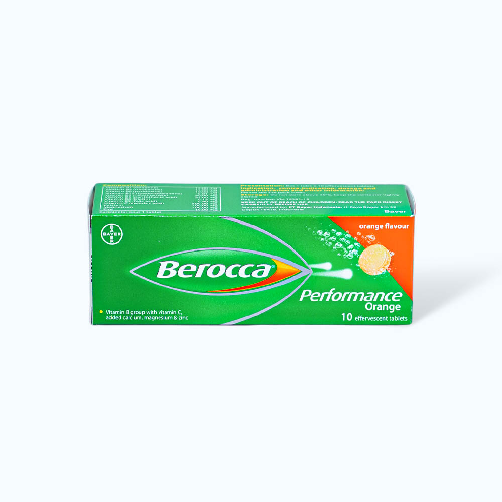 Berocca Perfomance Eff Tabs (Tuyp/ 10 Vien)