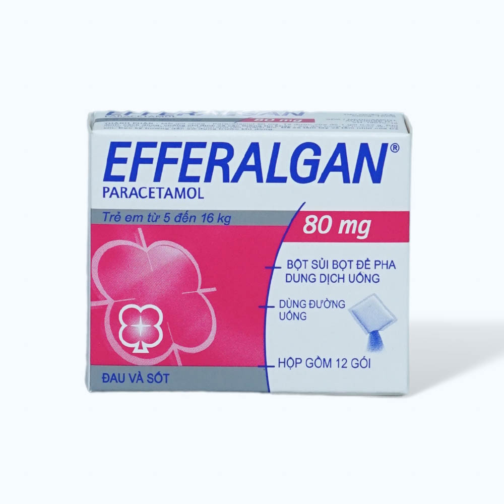Efferalgan Sac. 80mg (Hop 12 goi )