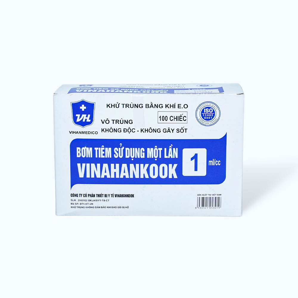 Vinahankook Bom Tiem 1ml/cc (Hop 100 Cai)