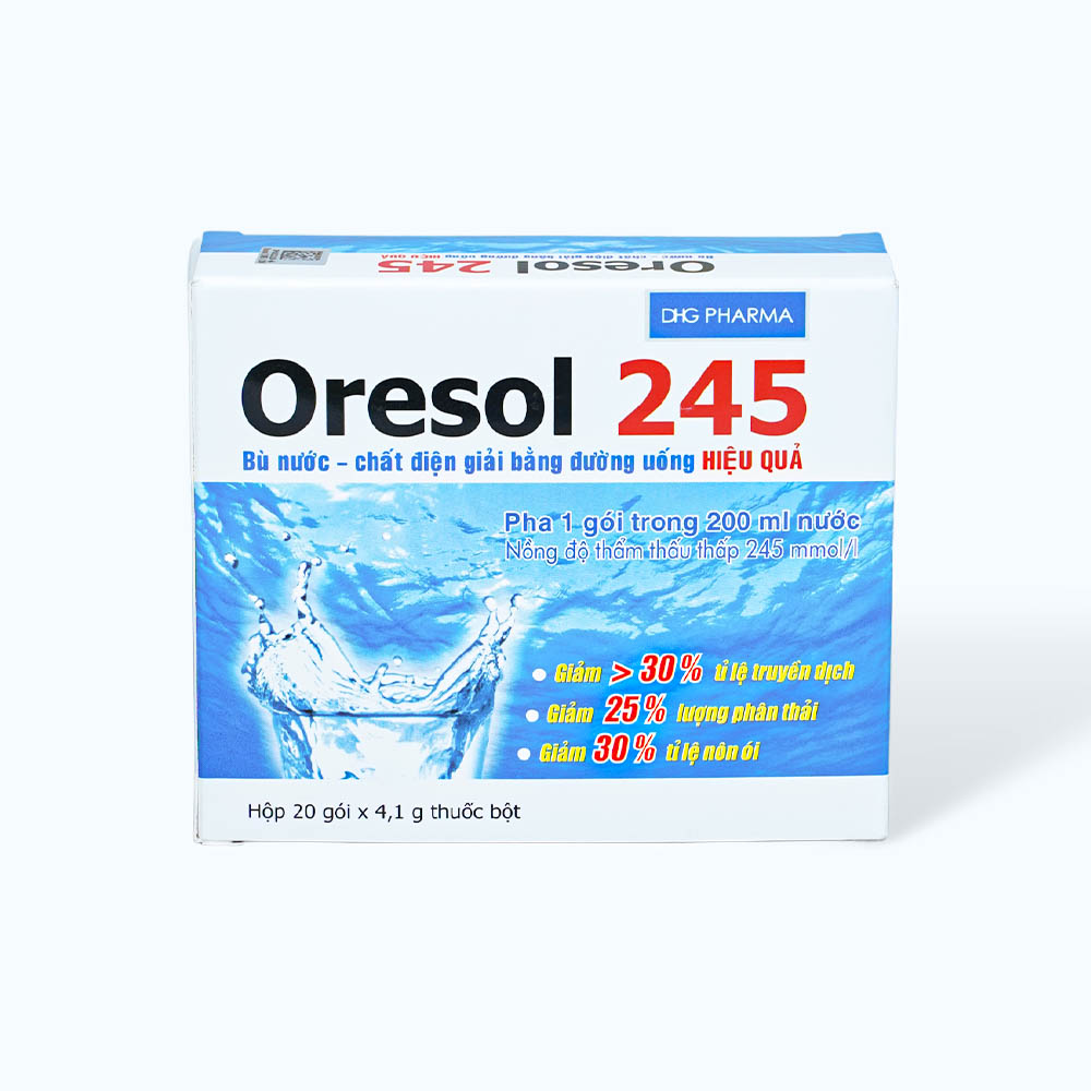 Oresol 245 ( 20 goi x 4,1g/Hop) DHG
