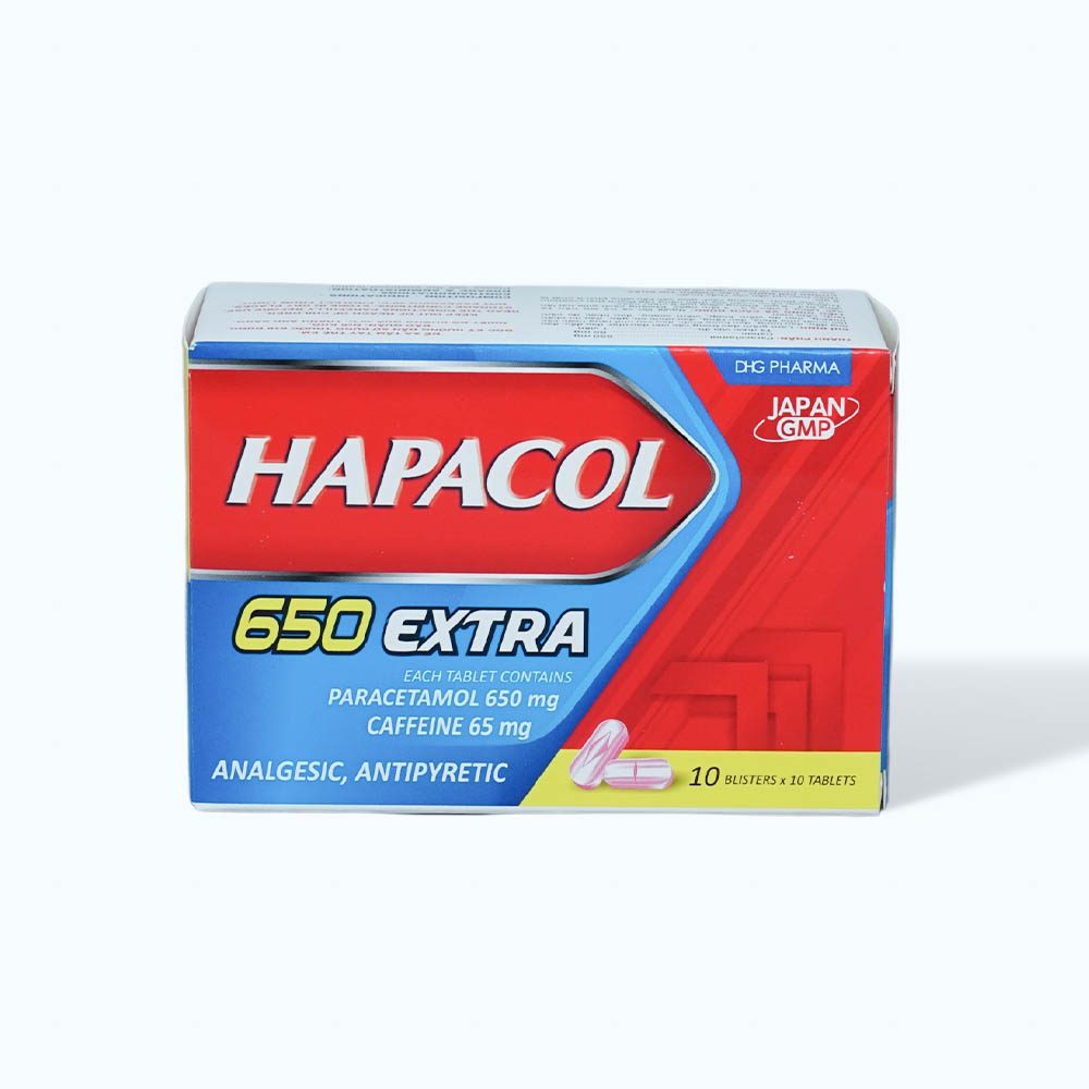 Hapacol 650mg extra (10Vi x 10 vien)