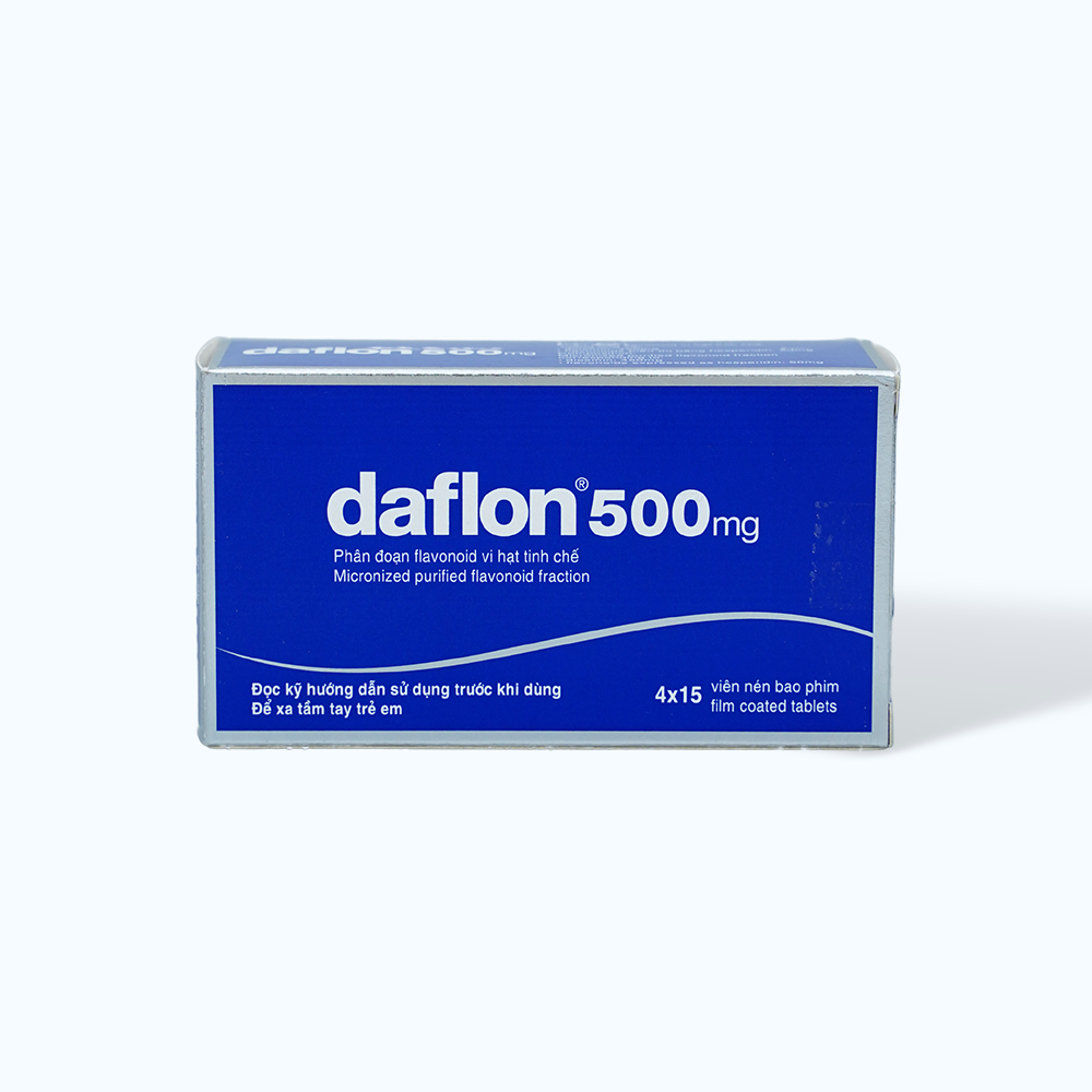 Daflon Tab 500mg (4 Vi x 15 Vien)