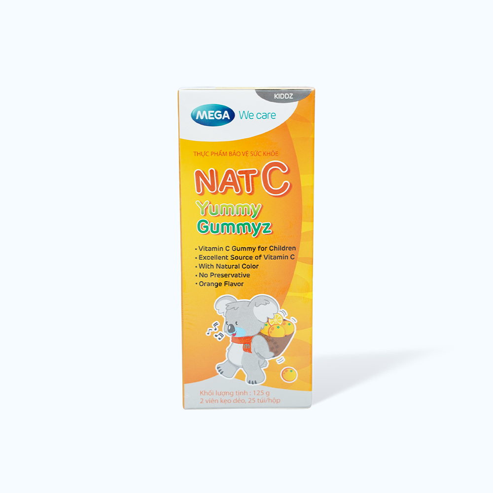 MGWC Nat C Yummy Gummyz Keo Deo Bo Sung Vitamin C (Hop 25Goi)