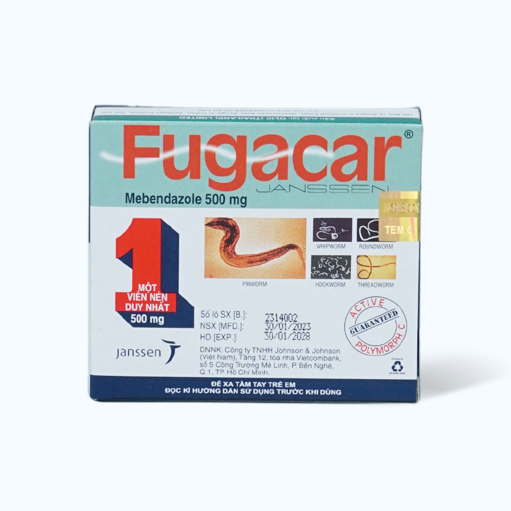 Fugacar 500Mg (1vi x 1vien)