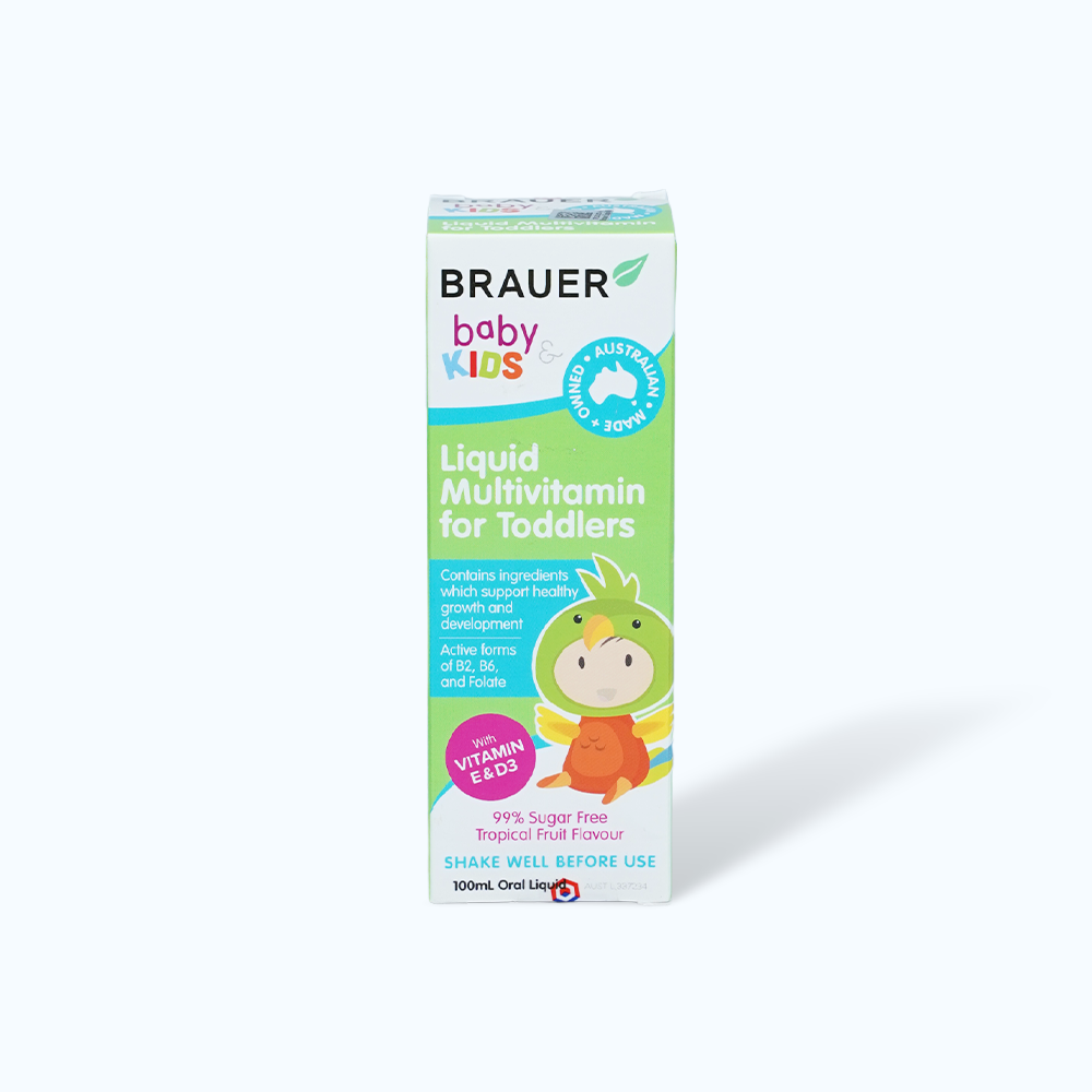 Brauer Liquid Multivitamin For Toddlers  Bo Sung Multiviatmin Cho Tre Em 100mL