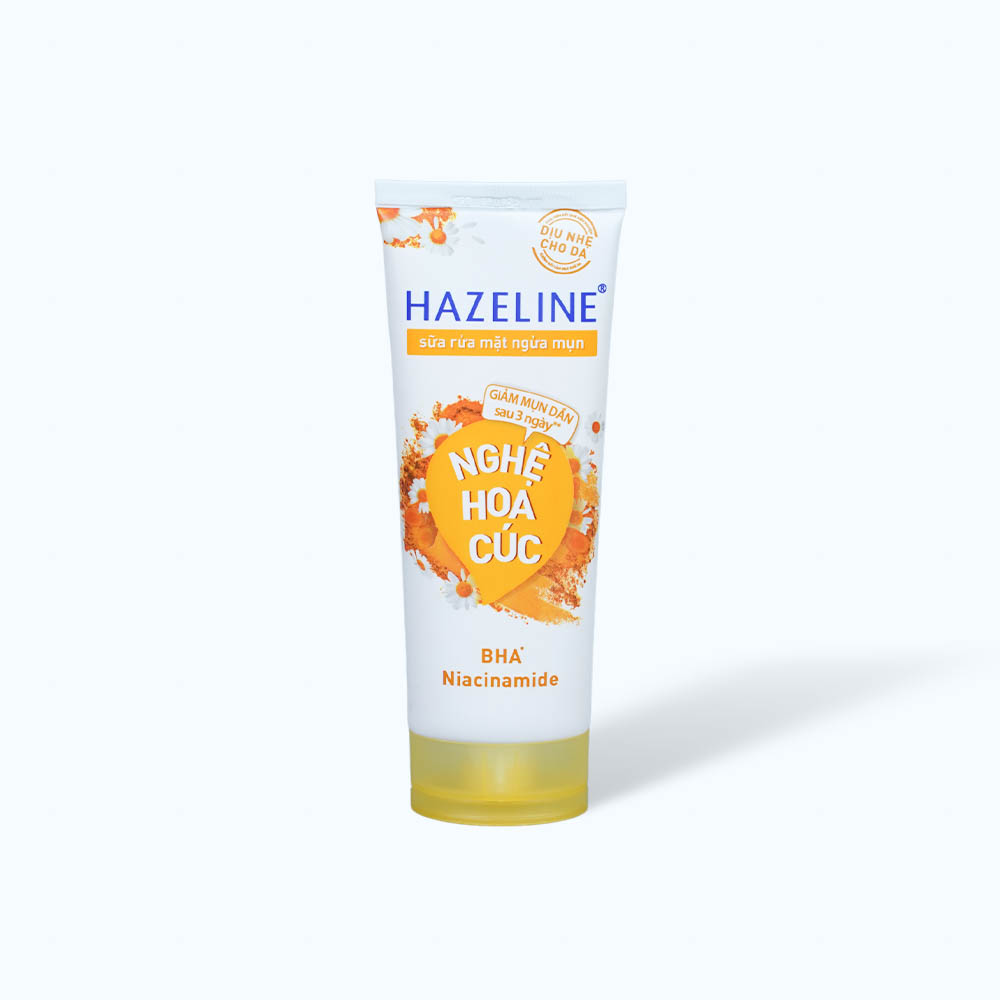 Hazeline Sua Rua Mat Ho Tro Giam Mun Nghe Hoa Cuc 100g/ Tuyp