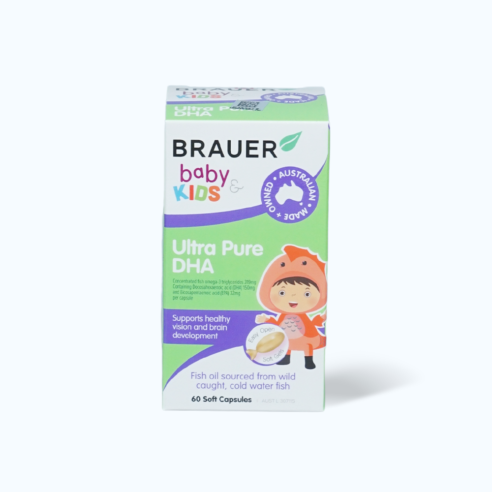 BRAUER Ultra Pure DHA Cho Tre Em (Hop 60v)