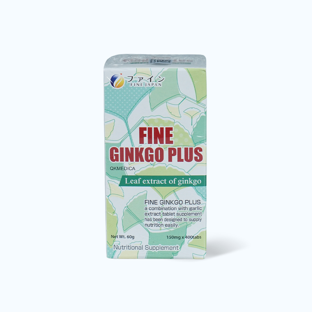 Fine Japan Fine Ginkgo Plus Tuan Hoan Mau Nao (Hop 400 Vien)