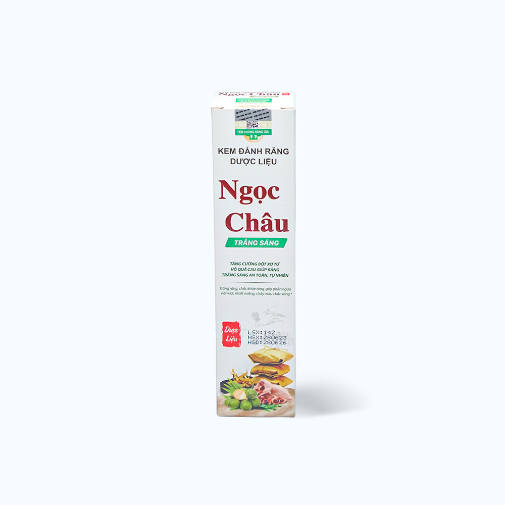 Kem đánh răng dược liệu Ngọc Châu trắng sáng (100g)