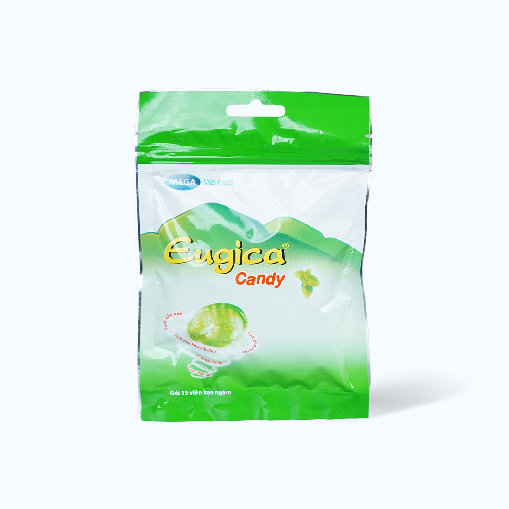 Eugica  Xanh Vien Ngam Giam Ho, Viem Hong, Rat Co (Goi 15 Vien)