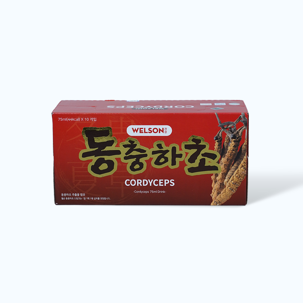 Welson Cordyceps Nuoc Uong DTHT 75ml (Hop 10 Chai) da doi ma P28345