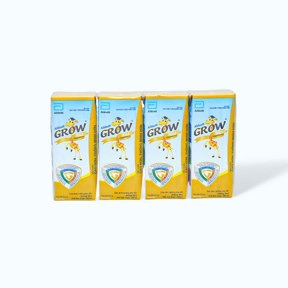 Abbott Grow Gold Sua Nuoc Huong Vani 180ML (4 Hop/Loc)