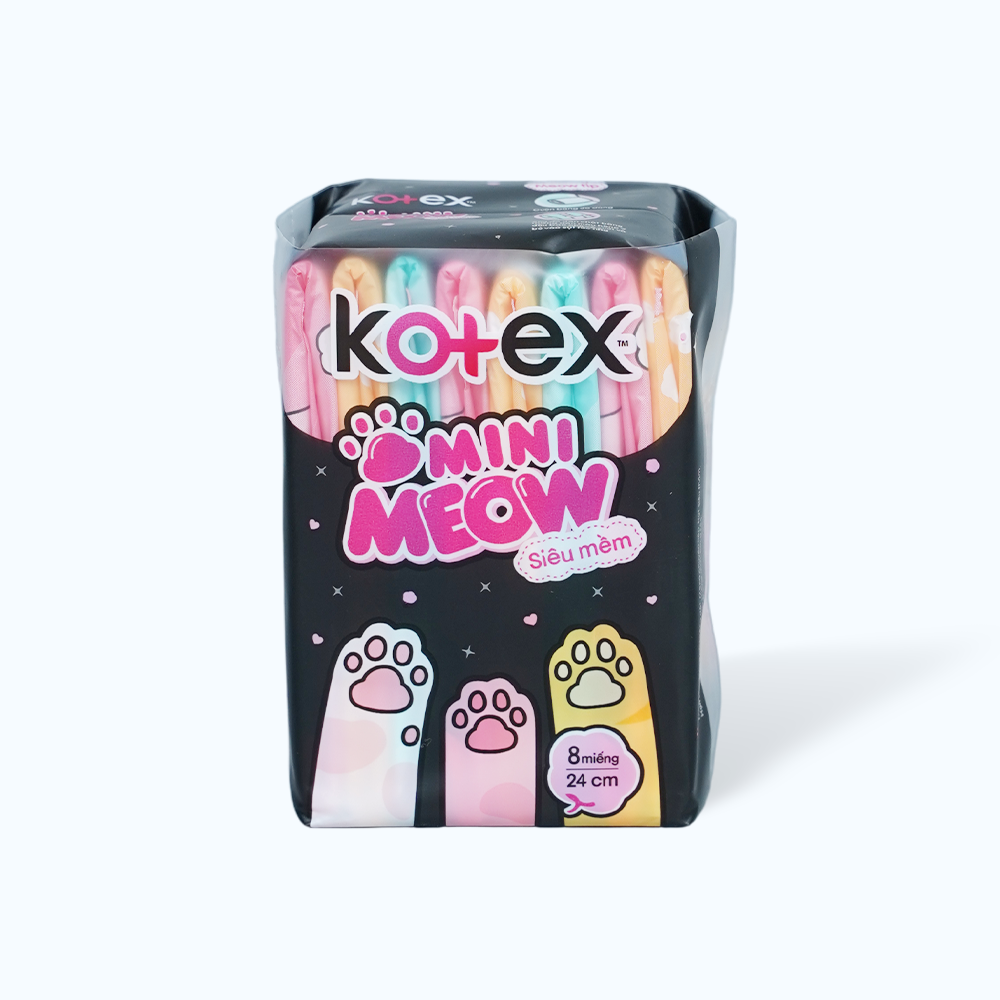 Kotex Mini Meow Sieu Mem 24cm 8M