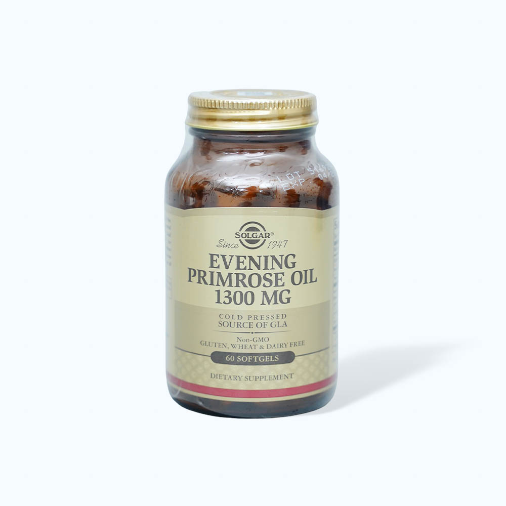 Solgar Evening Primrose Oil 1300 MG Can bang Hocmon Nu (Chai 60 Vien)