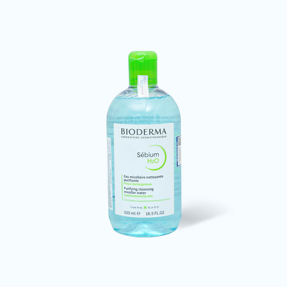 Bioderma Nuoc Tay Trang Cho Da Hon Hop, Da Dau Den Da Mun Sebium H2O 500ml