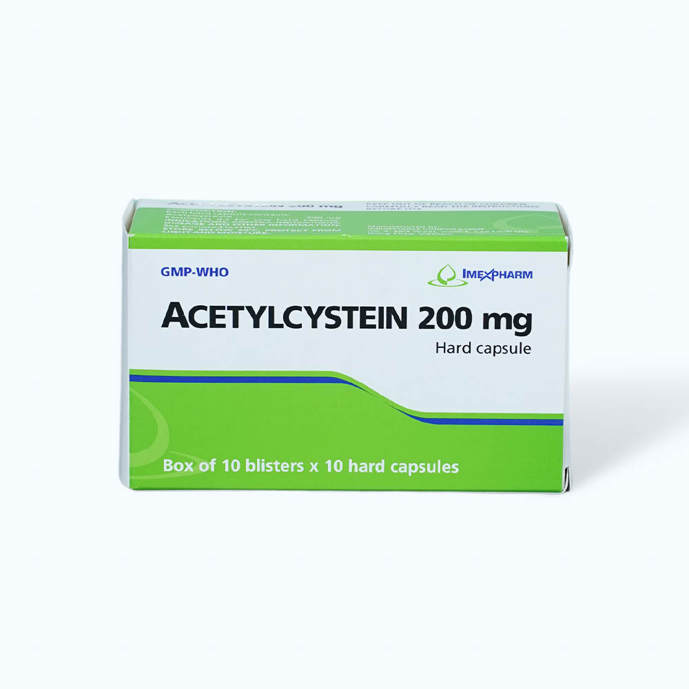 Acetylcystein 200 Imexpharm (10vi x 10vien)