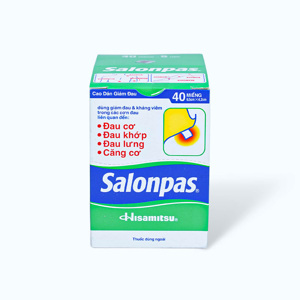 Salonpas dan (5hopx4tui x 10mieng)6.5cmx4.2cm