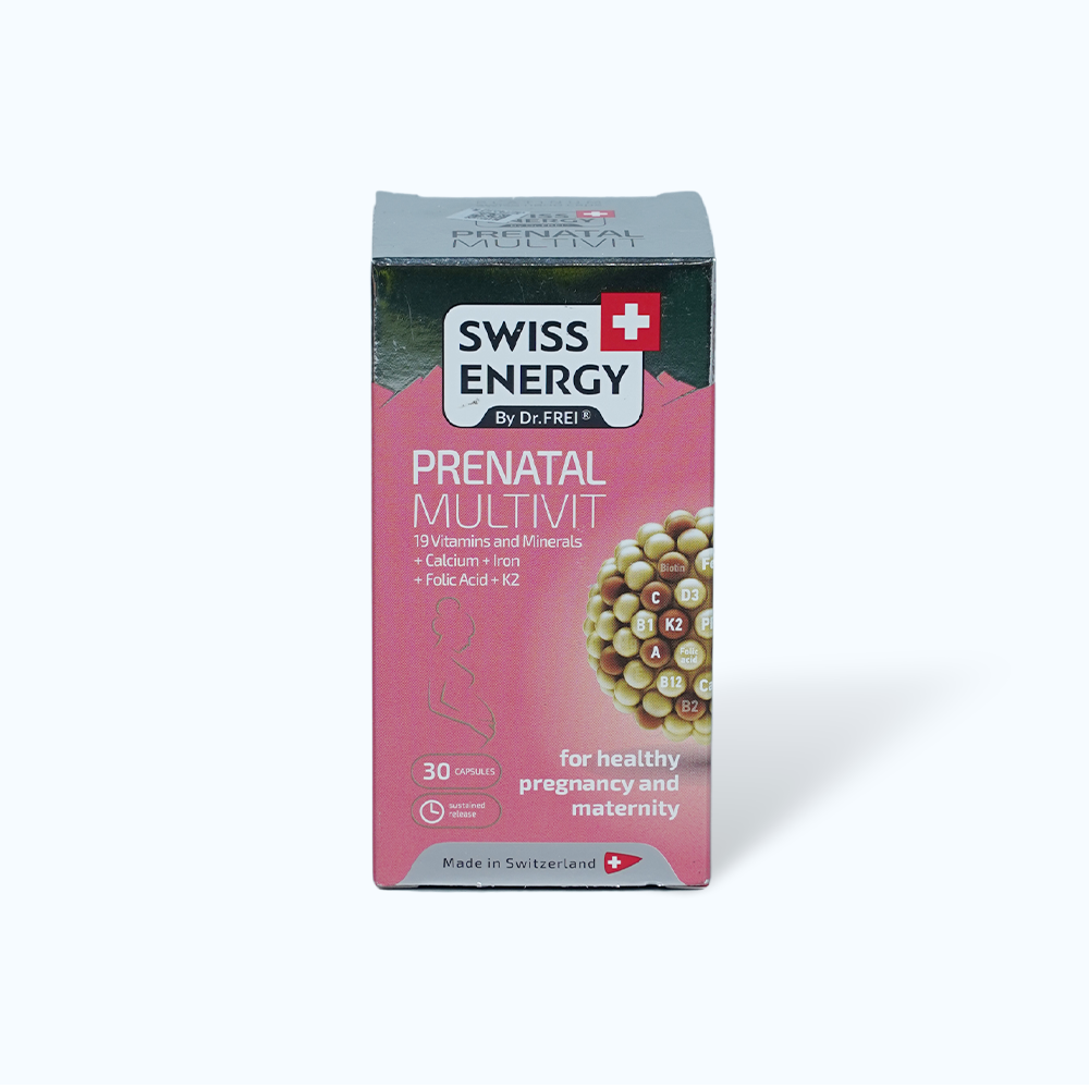 Swiss Energy Prenantal Multivit Bo Sung Vitamin Cho Ba Bau ( Hộp 30 viên)