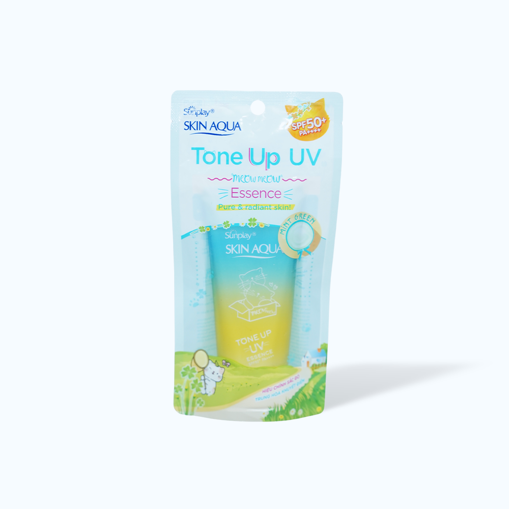 Sunplay Skin Aqua TCCN Hieu Chinh Da Mau Xanh SPF50+/PA++++ 50g/Tuyp