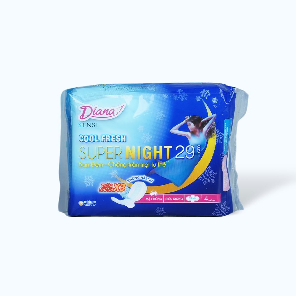 Diana BVS Ban Dem Sensi Cool Night Fresh Co Canh 29cm (4M)