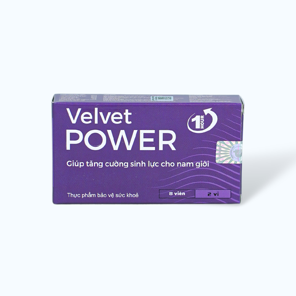 Hauora Velvet Power 1H Tang Cuong Sinh Luc Cho Nam (2 vi x 4 Vien)da doi maP24973