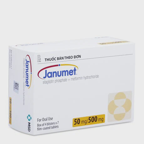 Janumet 50mg/500mg ( 4Vi x 7Vien)