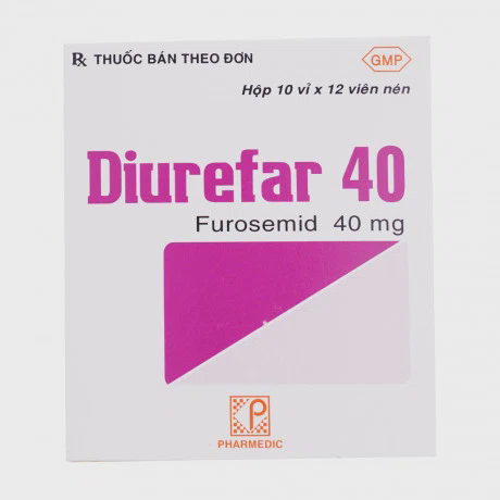 Diurefar 40mg (10Vi x 12Vien)