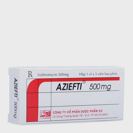 Aziefti 500mg (1 vỉ x 3 viên)