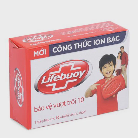 Xà bông cục bảo vệ vượt trội 10 Lifebuoy (90g)