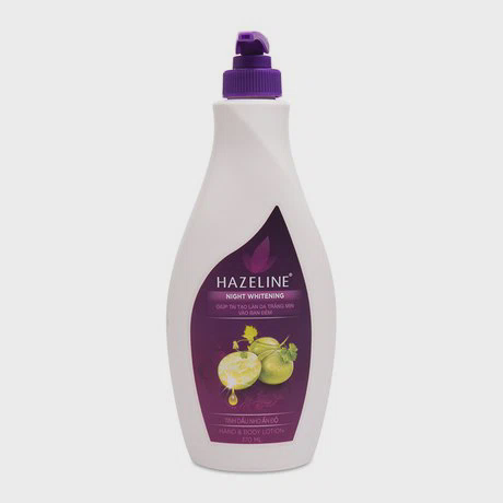 Sữa dưỡng thể trắng da ban đêm Hazeline tinh dầu nho ấn độ (370ml)