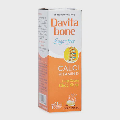 DHG Pharma Davita Bone Ngua Loang Xuong (Hop/1 Tuyp/10 Vien)