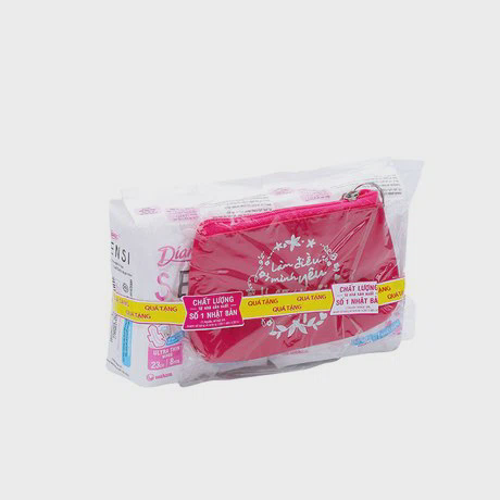Mua combo 2 gói BVS siêu mỏng cánh Diana Sensi (8 miếng/gói) + Tặng kèm 1 ví Key Purse