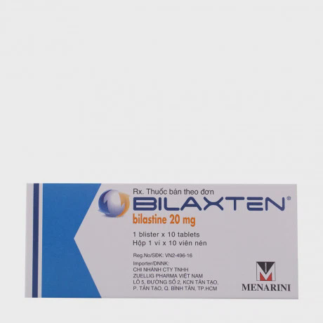 Bilaxten 20mg (1 Vi x 10 Vien)