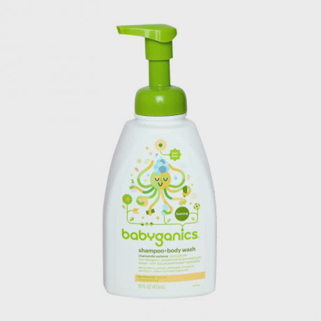 Sữa tắm gội cho trẻ sơ sinh Babyganics Shampoo & Body Wash (473ml)