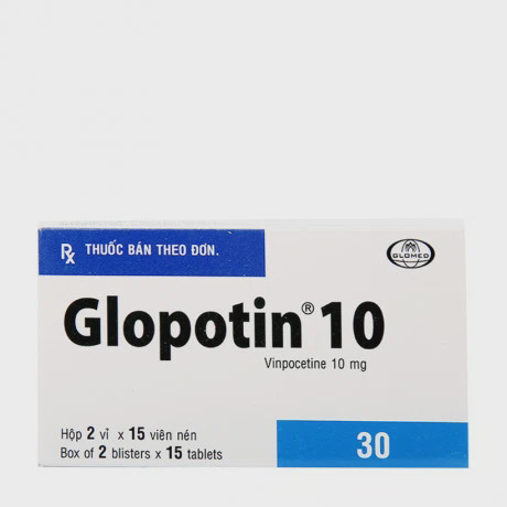 Glopotin 10mg (2 vỉ x 15 viên/hộp)
