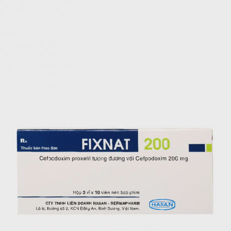 Fixnat 200mg (Hộp 3 vỉ x 10 viên)