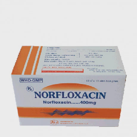 Norfloxacin (Hộp 10 vỉ x 10 viên)