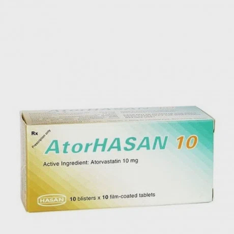 Atorhasan 10mg (3 vỉ x 10 viên/hộp)