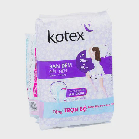 Băng vệ sinh siêu mềm siêu mỏng cánh Kotex 23cm (8 miếng/gói) + Tặng 2 miếng BVS ban đêm và giảm thêm 1000Đ/gói